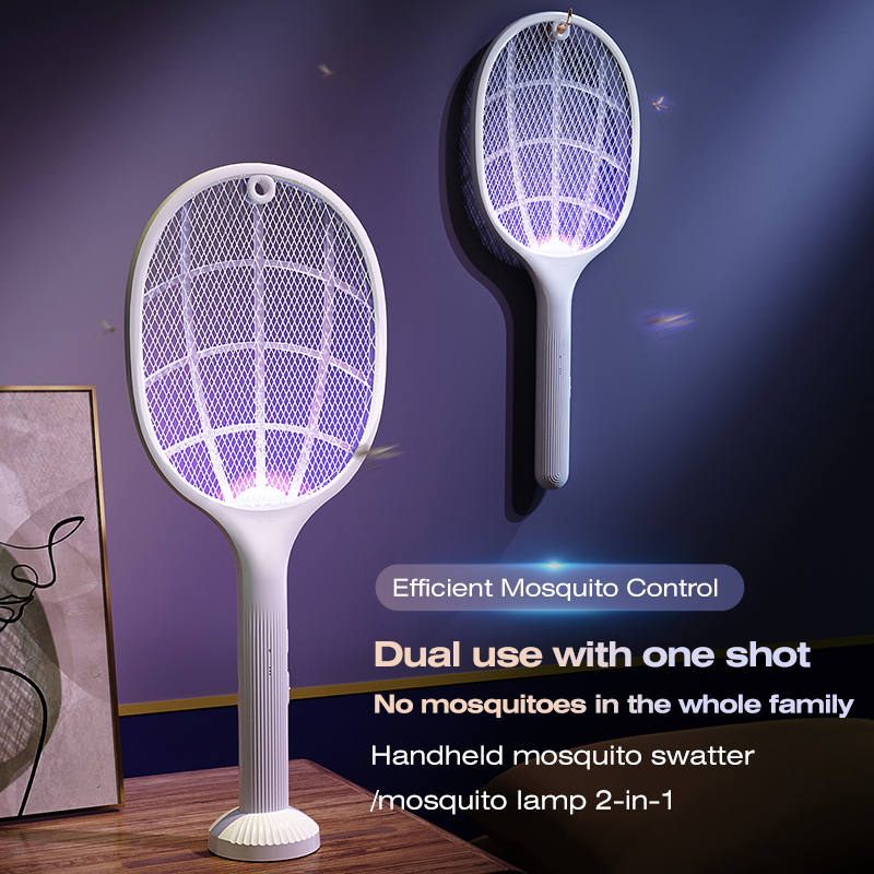 Bug Catching Kit - 2-in-1 Smart Bug Zapper Racket w/