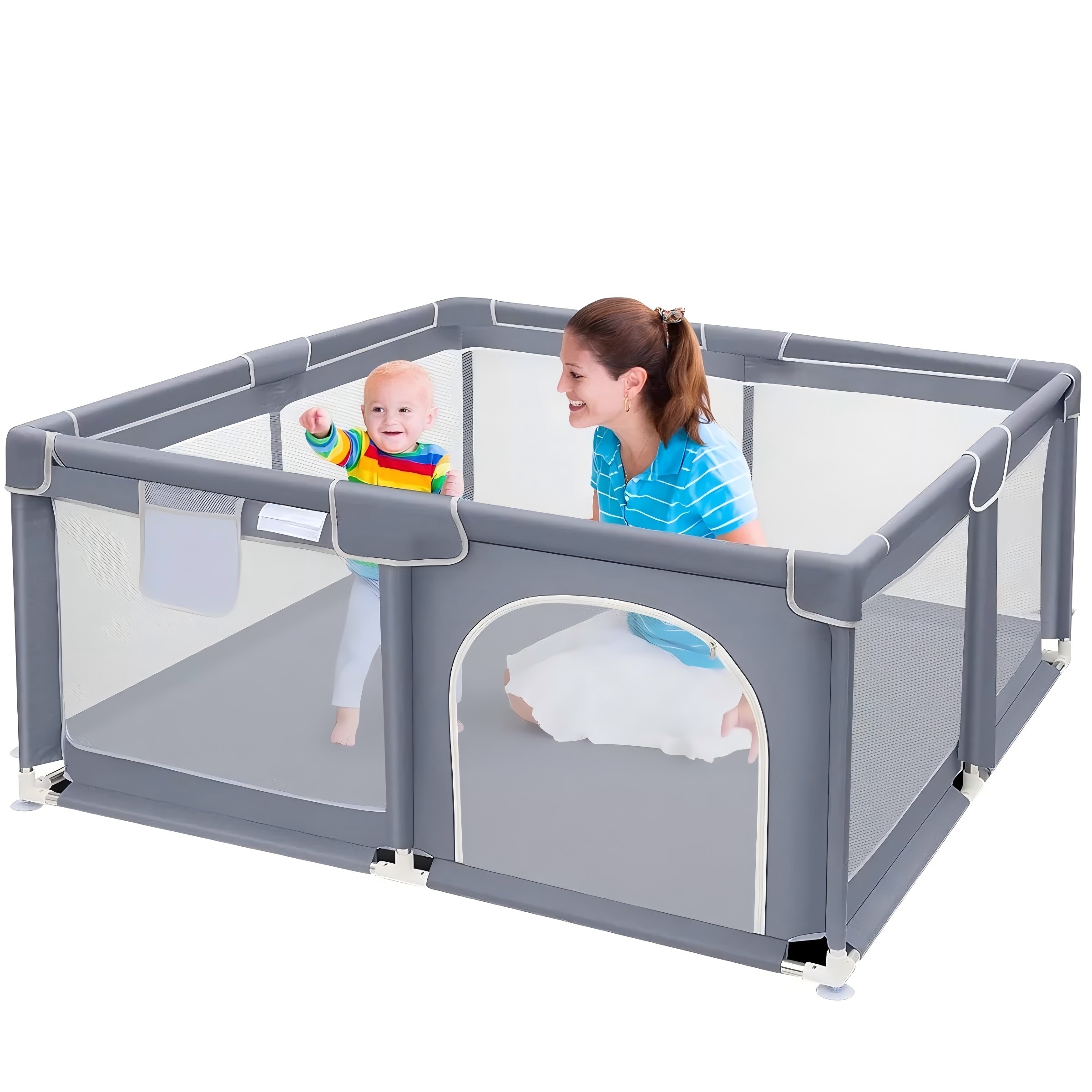 Kids Outdoor Wendy House - Baby Playpen, Extra Large Play Yard