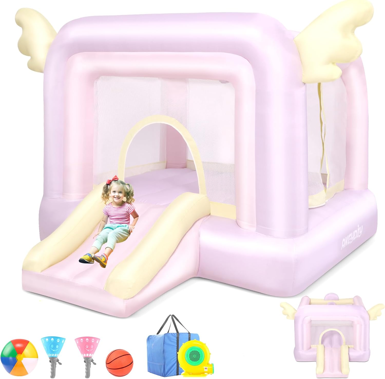 Kids Outdoor Gifts - Inflatable Bouncy Castle with Slide and