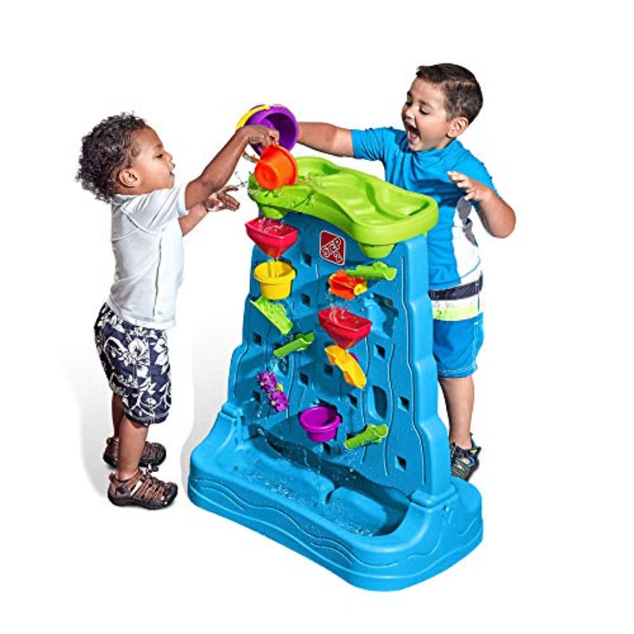 Kids Outdoor Sensory Table - Waterfall Discovery Wall, Kids Double-Sided Water