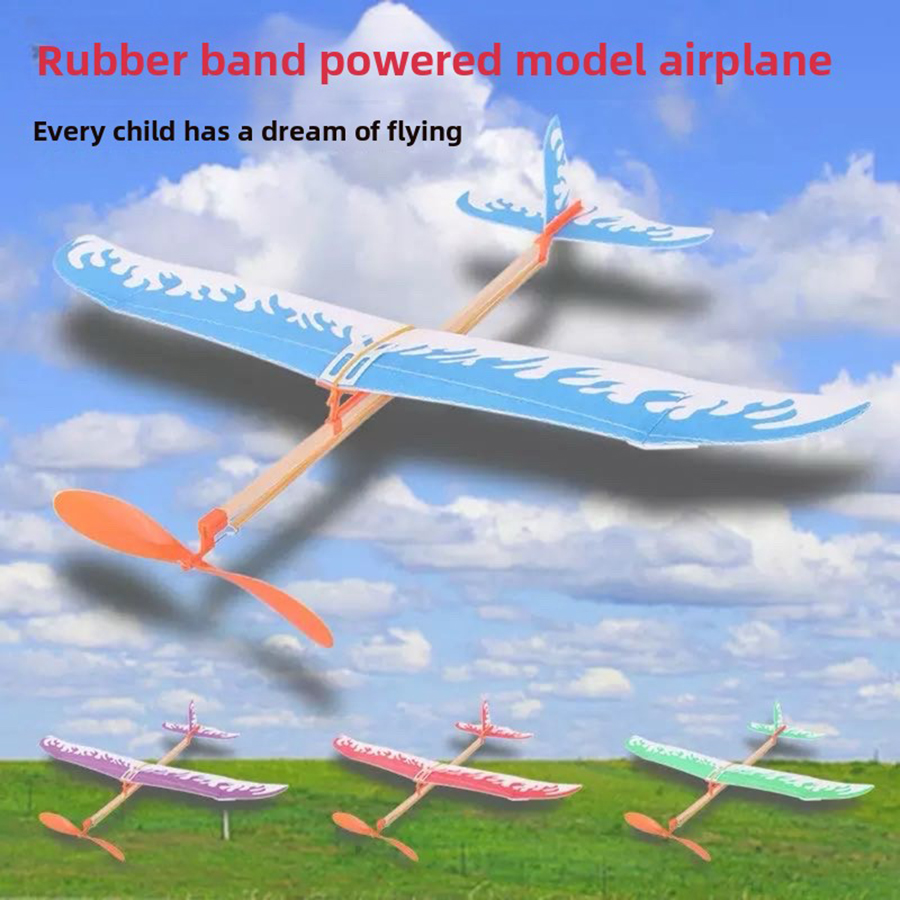 DIY Rubber Band Airplanes Powe - مراجعة Kids Outdoor Activity Toys وسعره