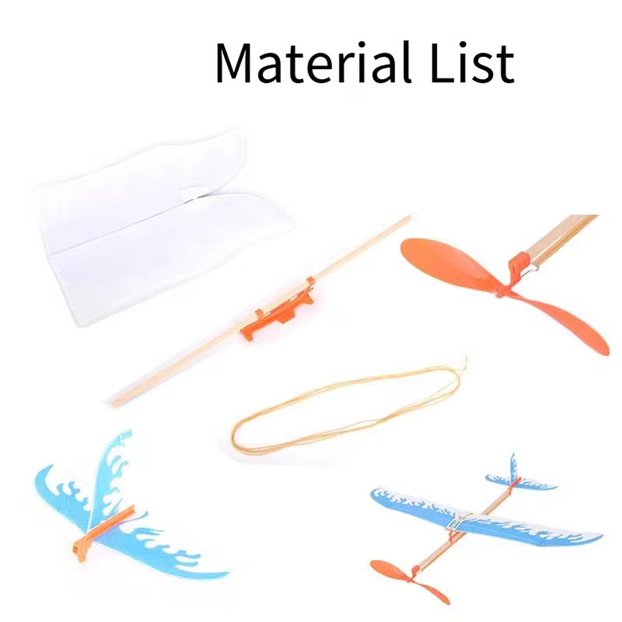 DIY Rubber Band Airplanes Powe - مراجعة Kids Outdoor Activity Toys وسعره