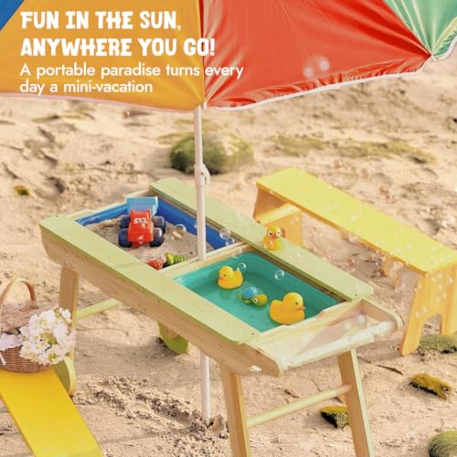 Indoor outdoor 3-in-1 kids pic - مراجعة Kids Outdoor Sensory Table وسعره