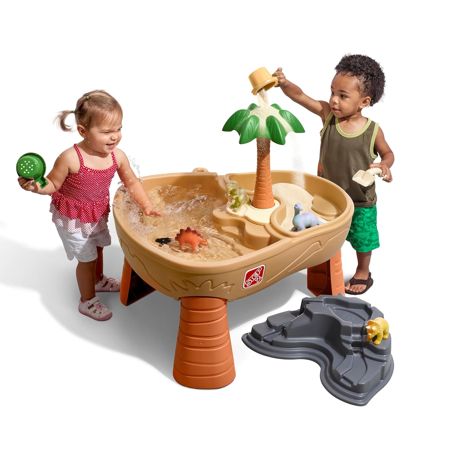 Dino Dig Sand And Water Table, - مراجعة Kids Outdoor Sensory Table وسعره