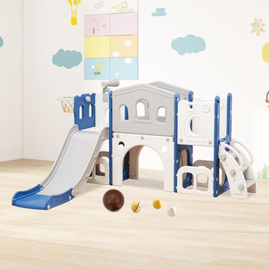 8 in 1 Toddler Slide Set Kid S - مراجعة Kids Outdoor Climber وسعره