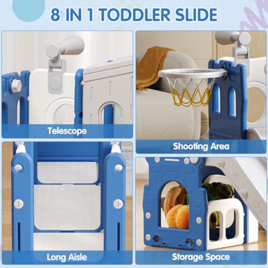 8 in 1 Toddler Slide Set Kid S - مراجعة Kids Outdoor Climber وسعره