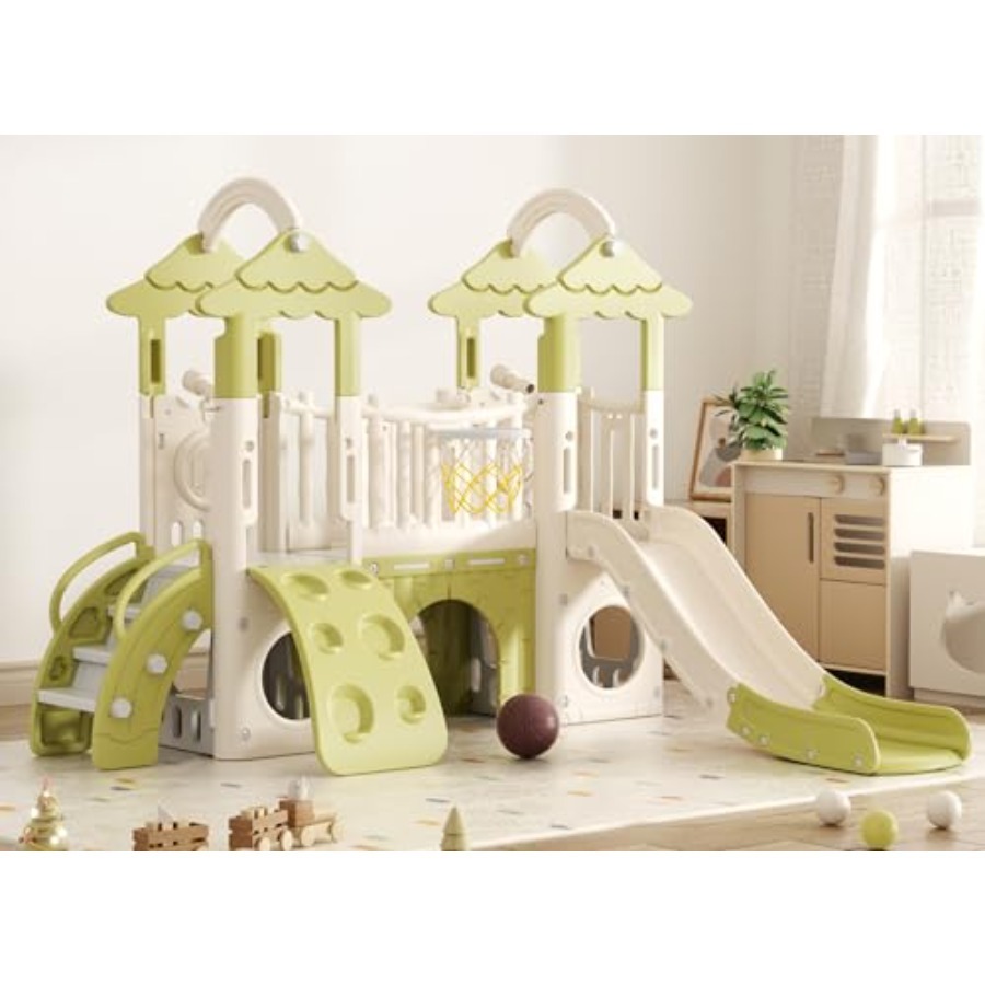 9 in 1 Toddler Slide, Kids Sli - مراجعة Kids Outdoor Climber وسعره