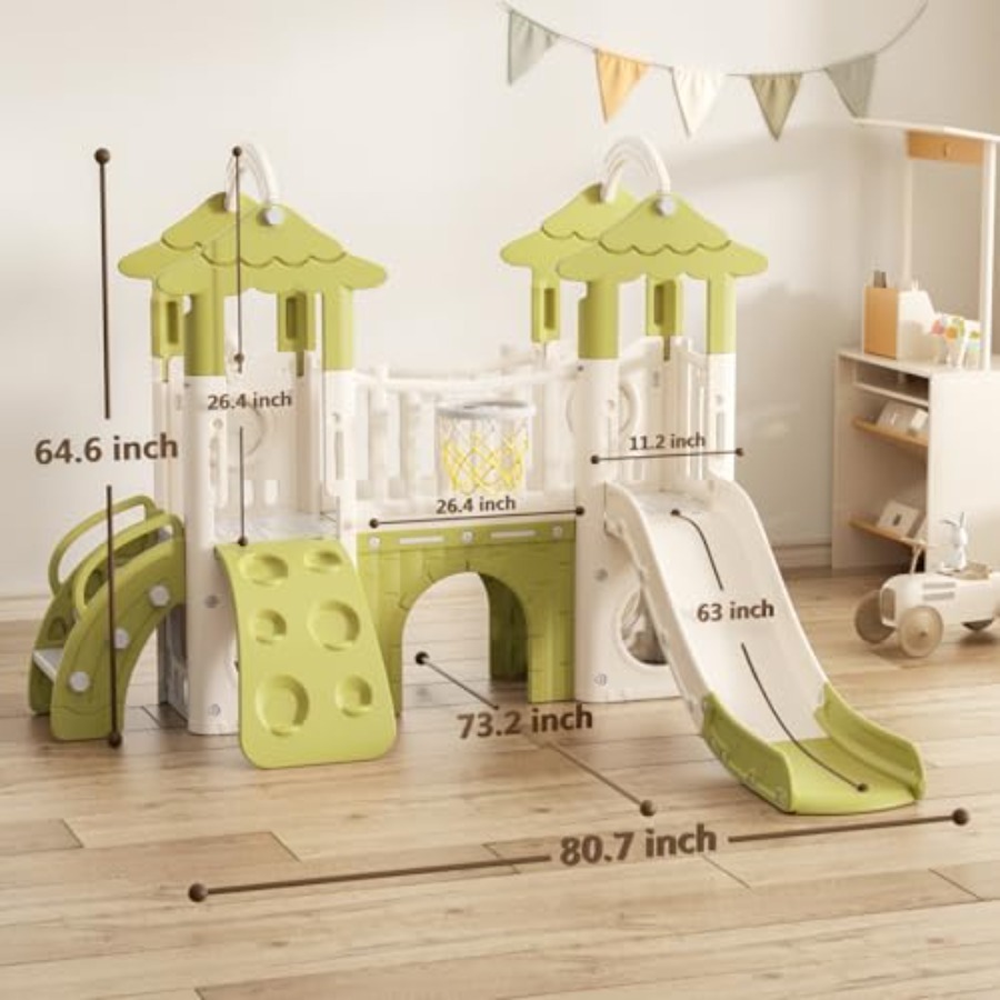 9 in 1 Toddler Slide, Kids Sli - مراجعة Kids Outdoor Climber وسعره