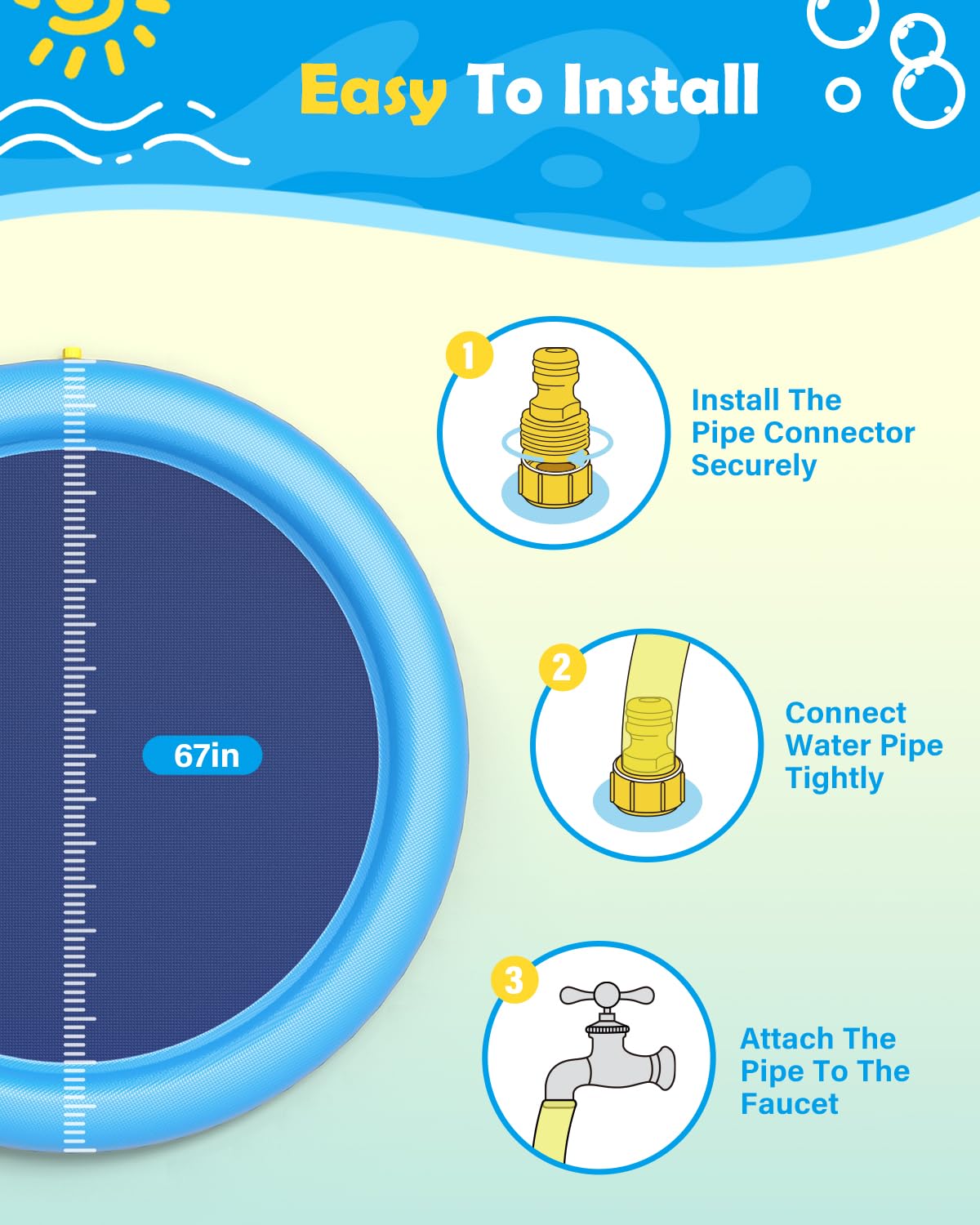 Dog Splash Pad Thick Sprinkler - مراجعة Kids Outdoor Clubhouse وسعره