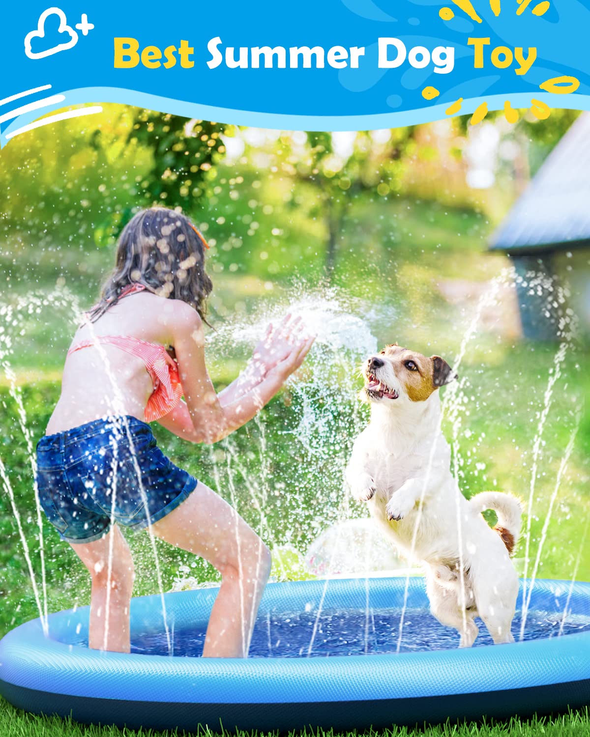Dog Splash Pad Thick Sprinkler - مراجعة Kids Outdoor Clubhouse وسعره