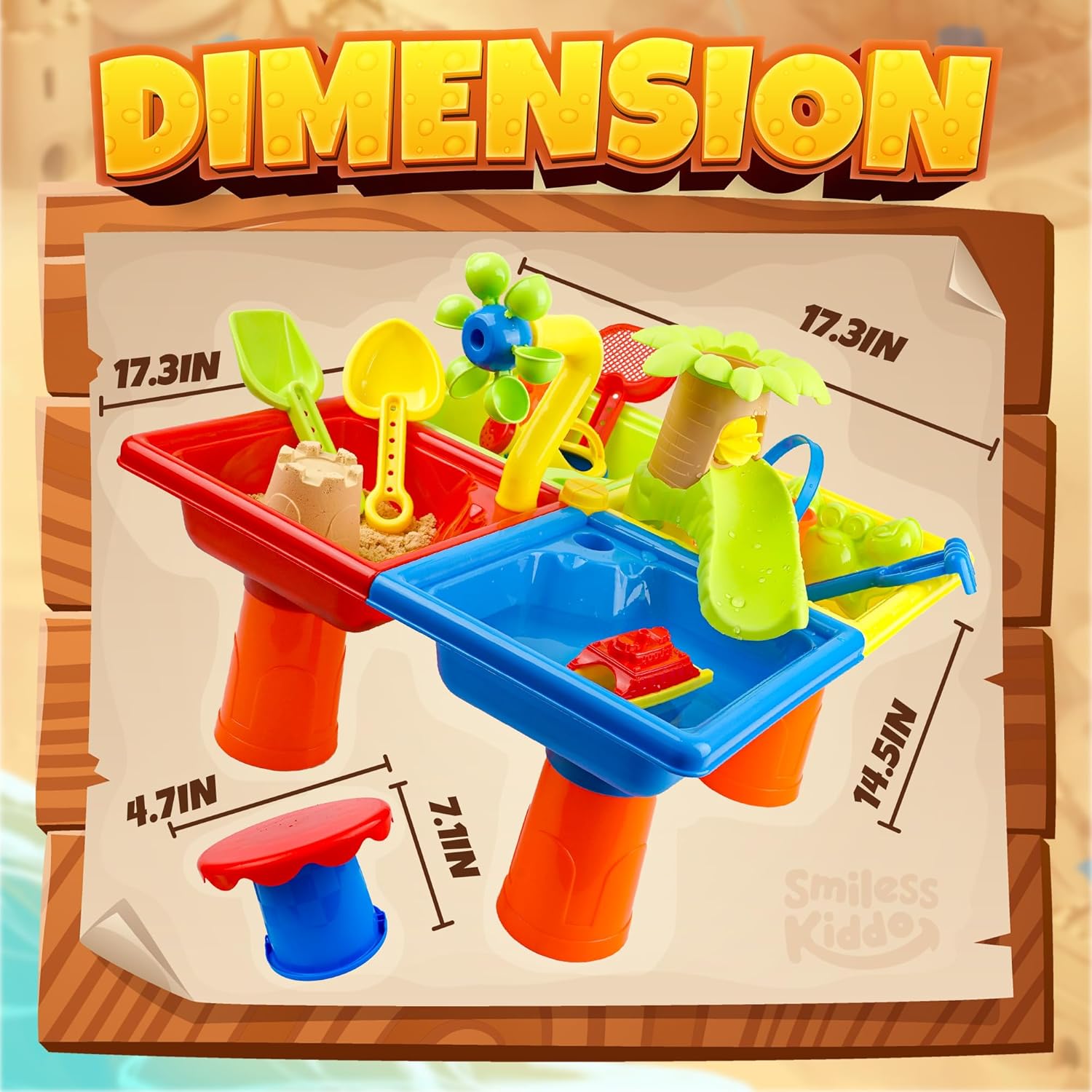 25 Pcs Summer Water Table for  - مراجعة Kids Outdoor Sensory Table وسعره