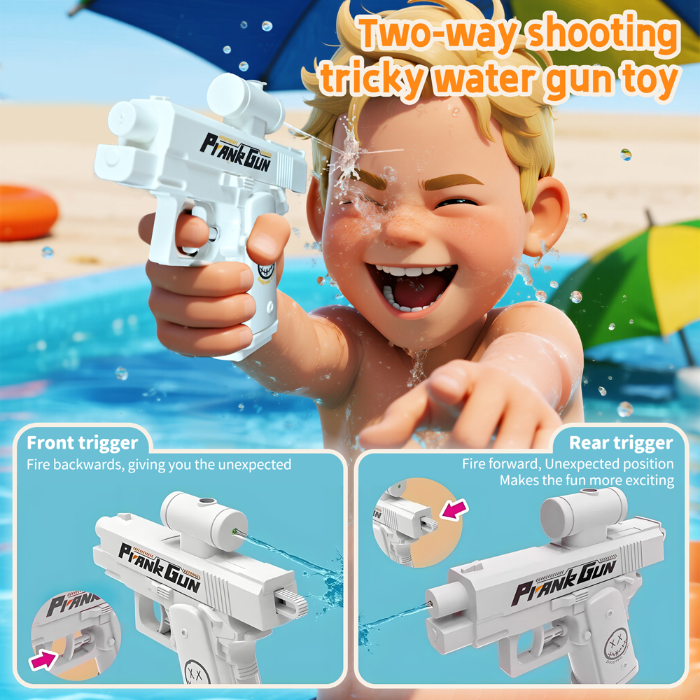 Summer Two-Way Water Gun Prank - مراجعة Kids Outdoor Yard Games وسعره