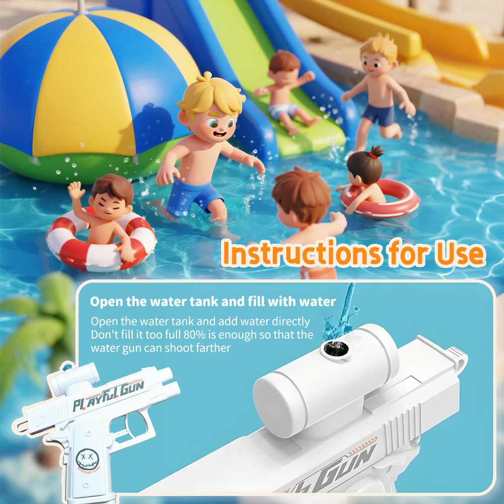 Summer Two-Way Water Gun Prank - مراجعة Kids Outdoor Yard Games وسعره