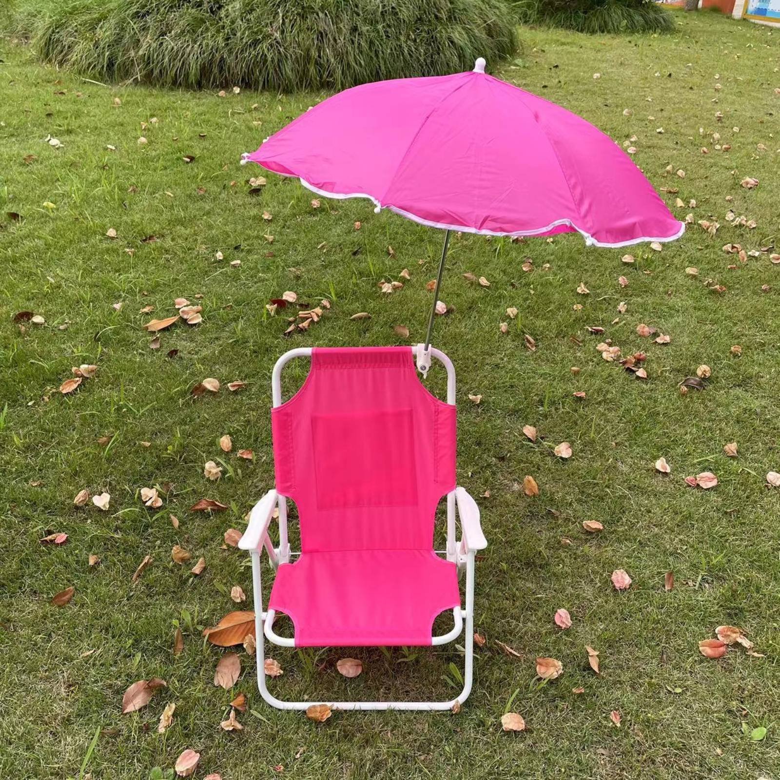 Kids Foldable Beach Chair With - مراجعة Kids Outdoor Lounge Chair With Umbrella وسعره