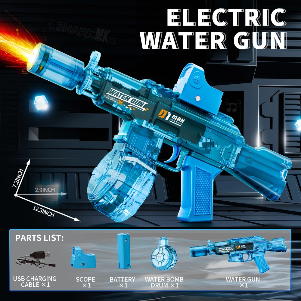 AK Electric Water Gun Toy High - مراجعة Kids Outdoor Yard Games وسعره