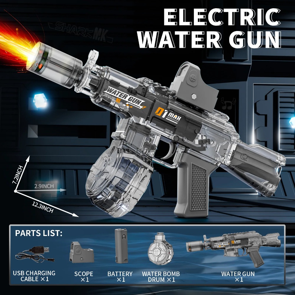 AK Electric Water Gun Toy High - مراجعة Kids Outdoor Yard Games وسعره
