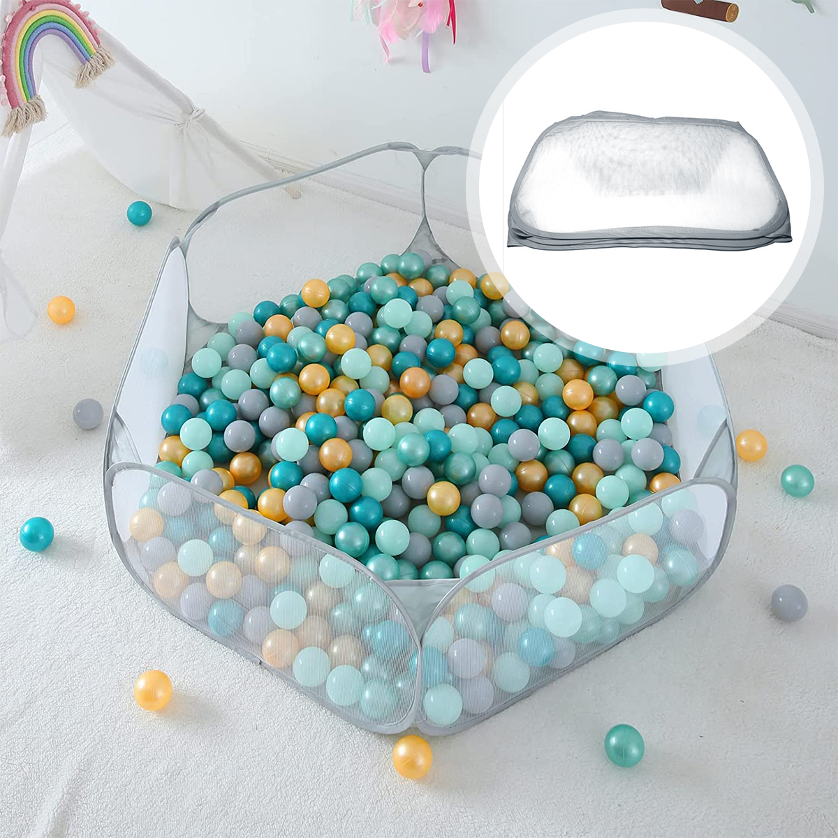 Baby Ocean Ball Pool Portable  - مراجعة Kids Outdoor Wendy House وسعره