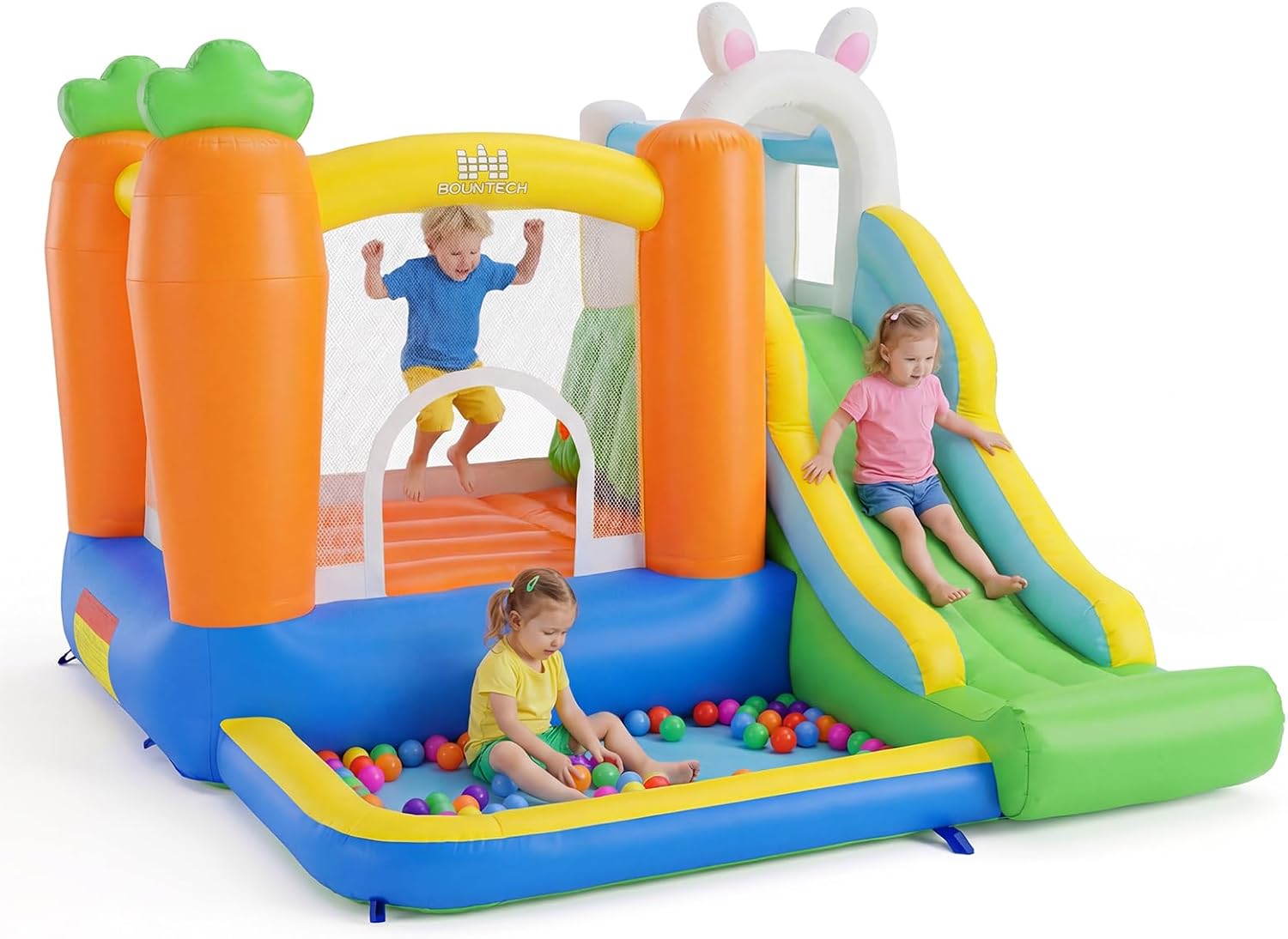 Inflatable Bounce House with B - مراجعة Kids Outdoor Gifts وسعره