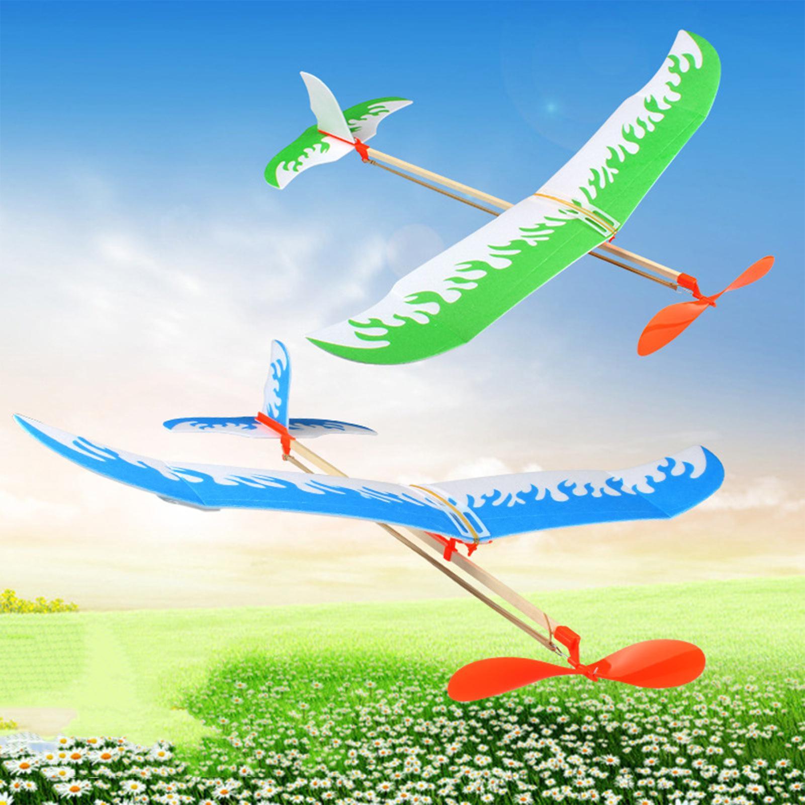 Rubber Band Airplanes Powered  - مراجعة Kids Outdoor Activity Toys وسعره