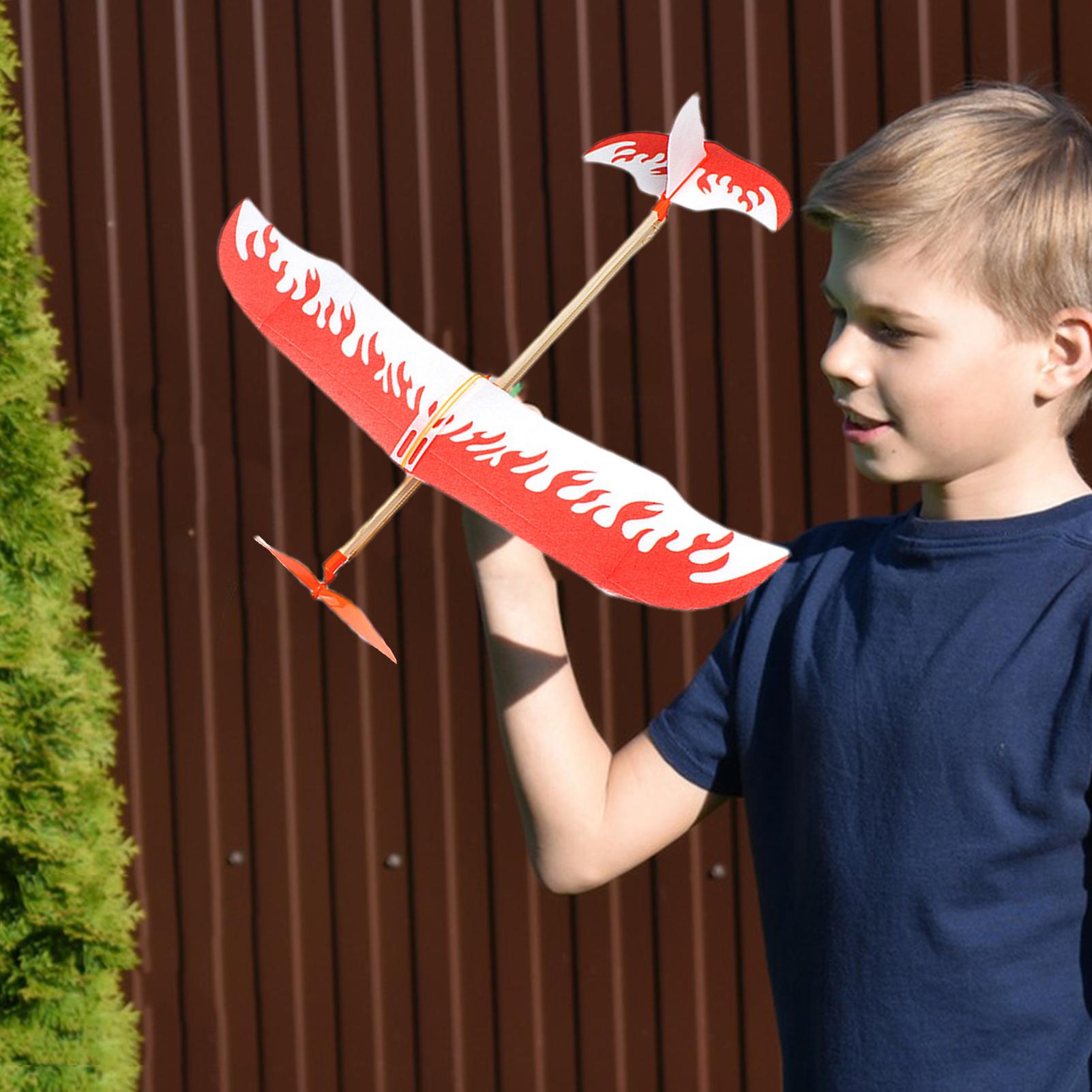 Rubber Band Airplanes Powered  - مراجعة Kids Outdoor Activity Toys وسعره