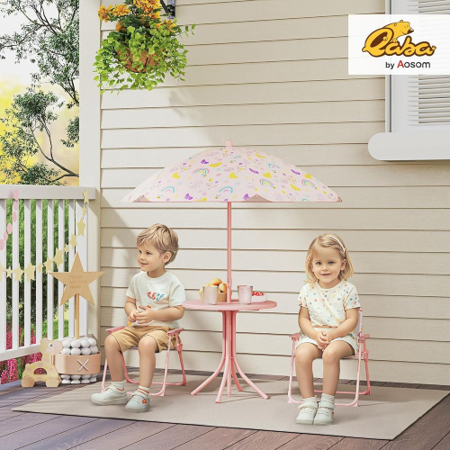 Kids Picnic Table and Chair Se - مراجعة Kids Outdoor Table And Chairs With Umbrella وسعره