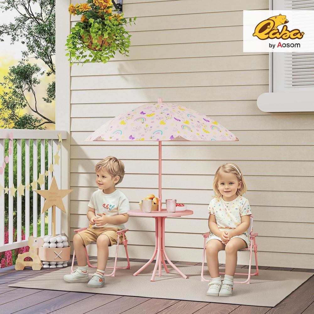 Kids Picnic Table and Chair Se - مراجعة Kids Outdoor Table And Chairs With Umbrella وسعره