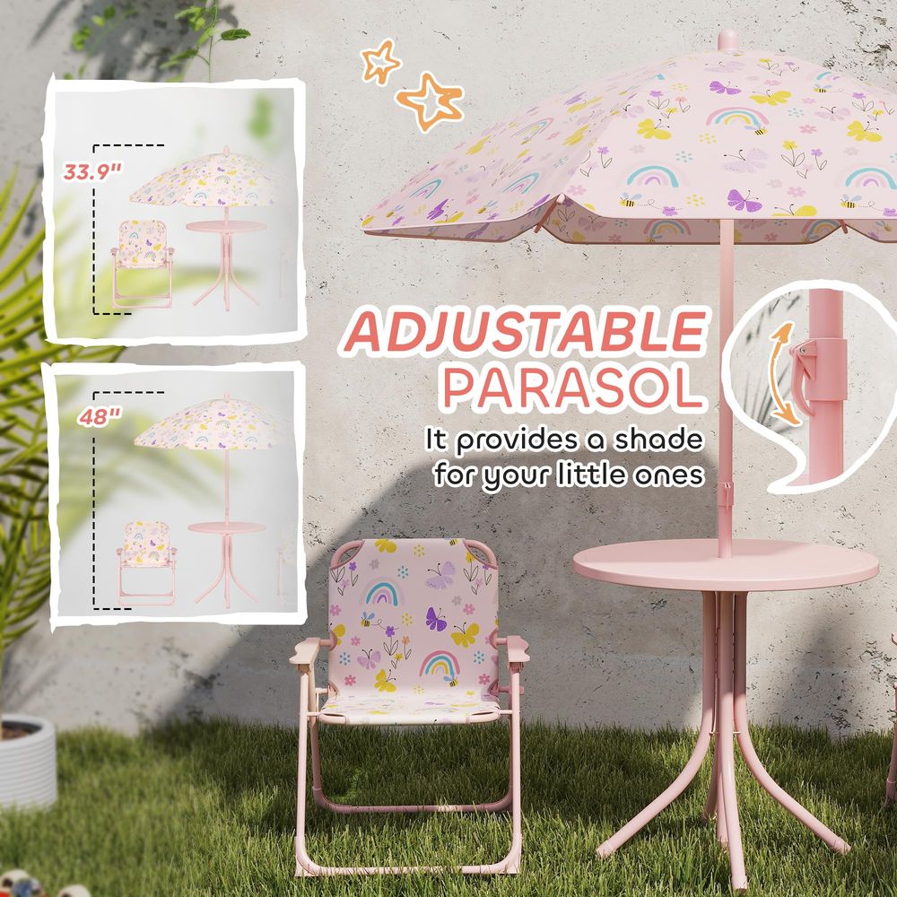 Kids Picnic Table and Chair Se - مراجعة Kids Outdoor Table And Chairs With Umbrella وسعره