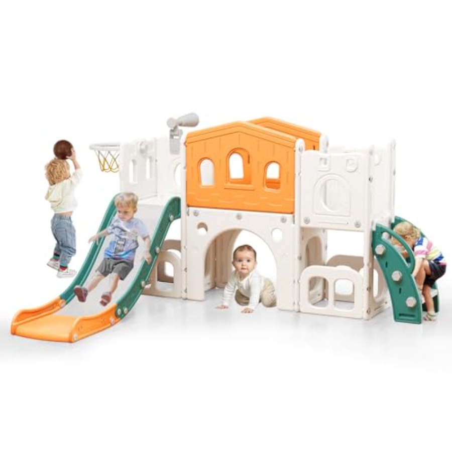 8 in 1 Toddler Slide Set Kid S - مراجعة Kids Outdoor Climber وسعره