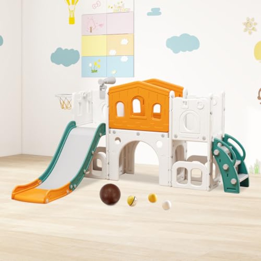 8 in 1 Toddler Slide Set Kid S - مراجعة Kids Outdoor Climber وسعره