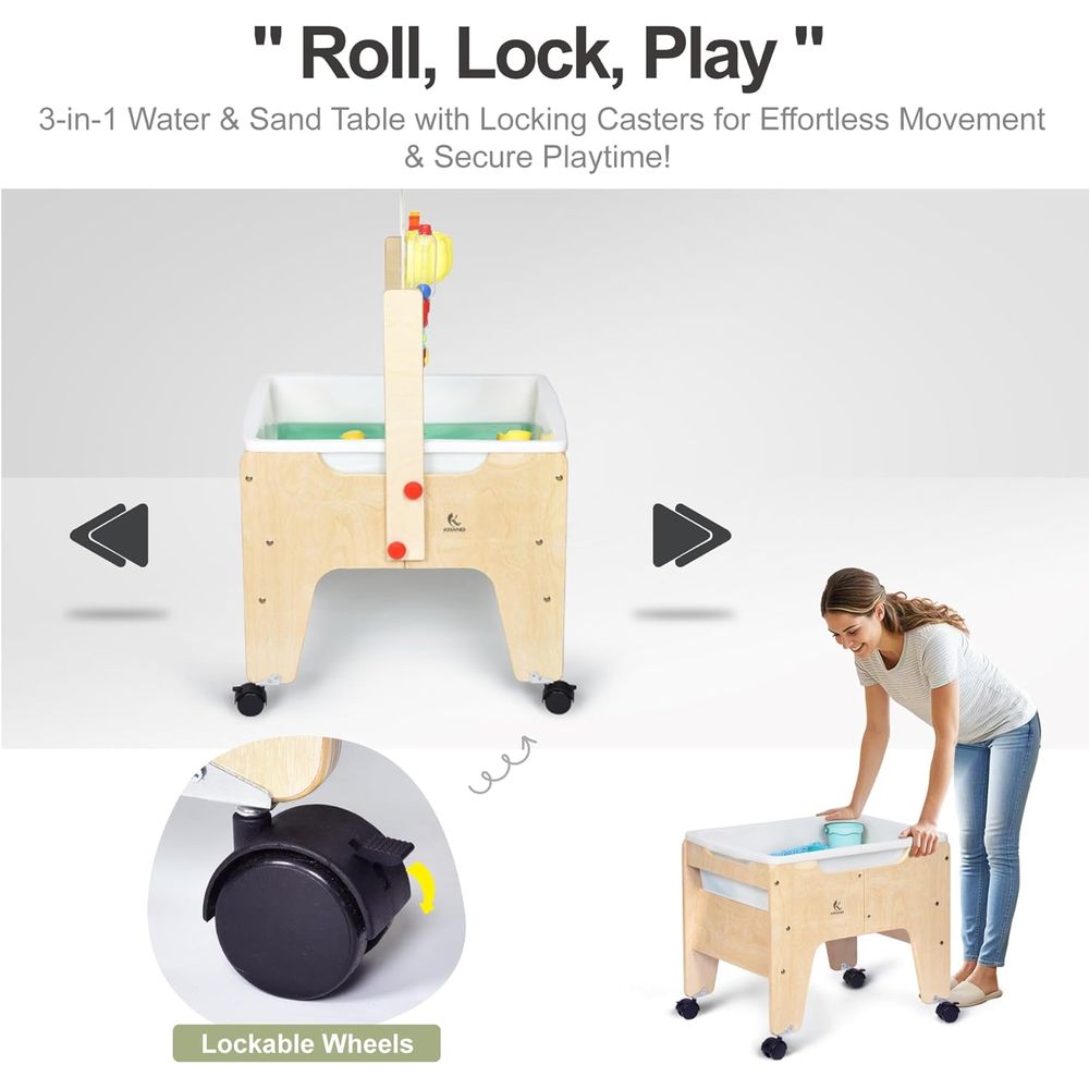 Kids Water & Sand Sensory Tabl - مراجعة Kids Outdoor Sensory Table وسعره