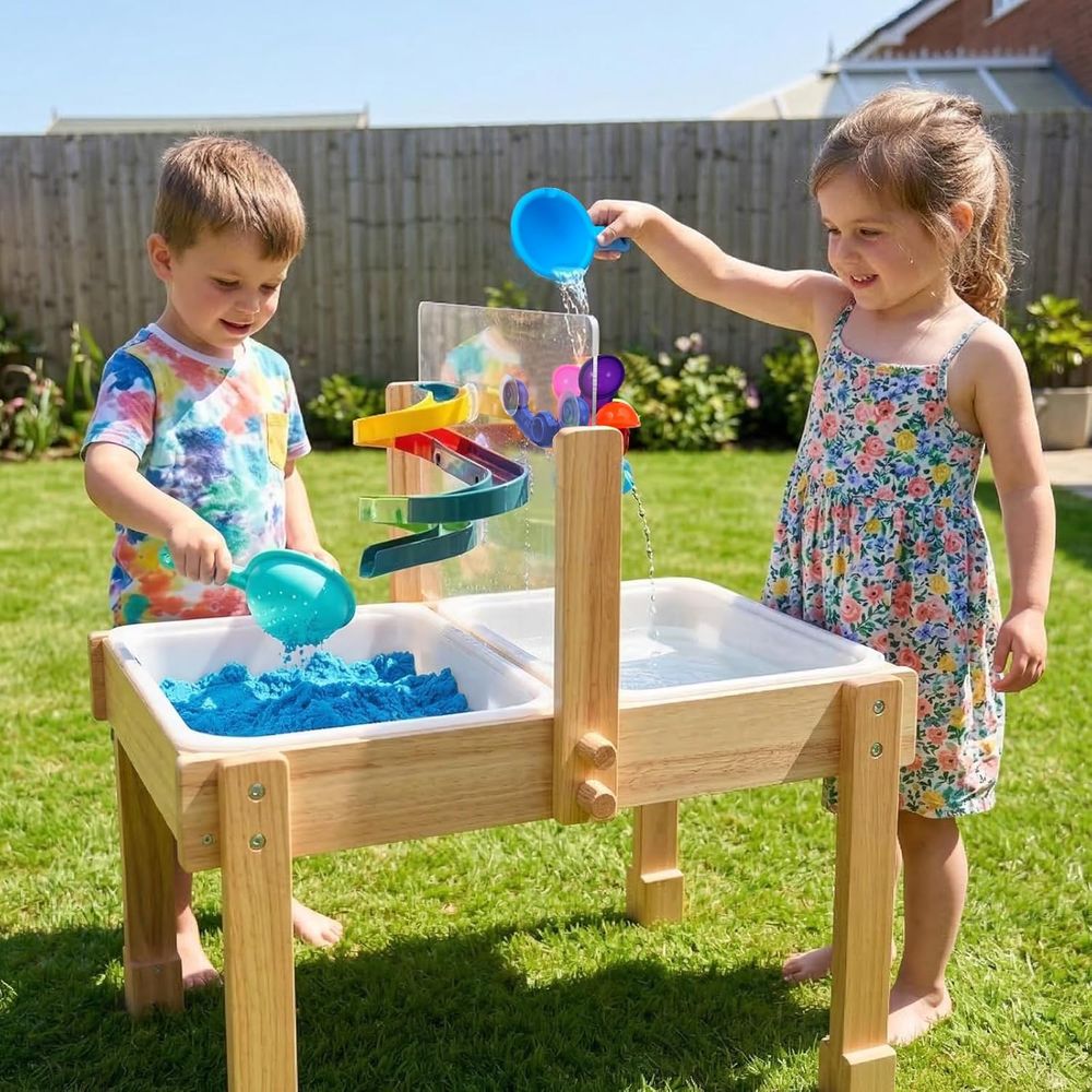 Sand and Water Table or Toddle - مراجعة Kids Outdoor Sensory Table وسعره