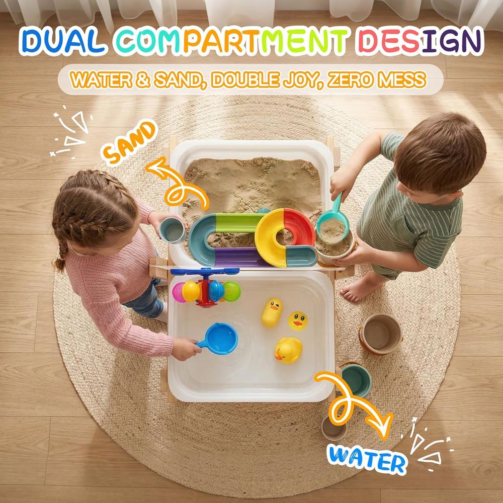 Sand and Water Table or Toddle - مراجعة Kids Outdoor Sensory Table وسعره