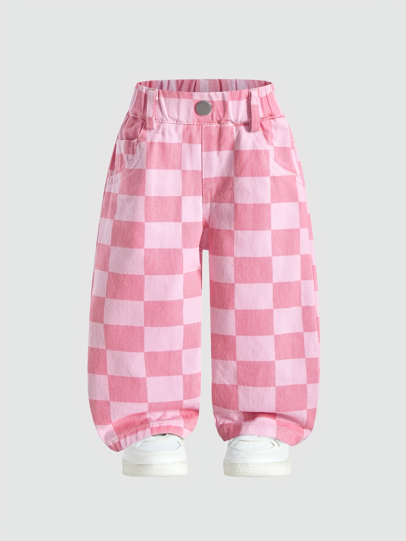 Baby Girls' Pink Plaid Jeans S - مراجعة Kids Outdoor Clubhouse وسعره