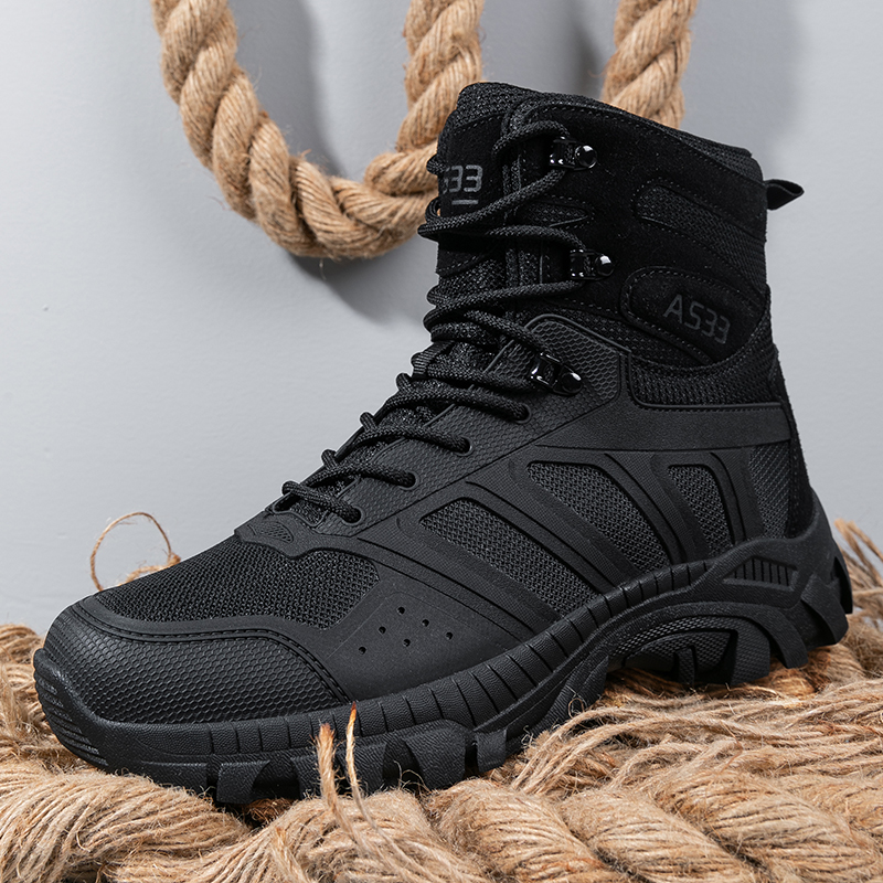 Men Tactical Boots Lace Up Des - مراجعة Kids Outdoor Climber وسعره