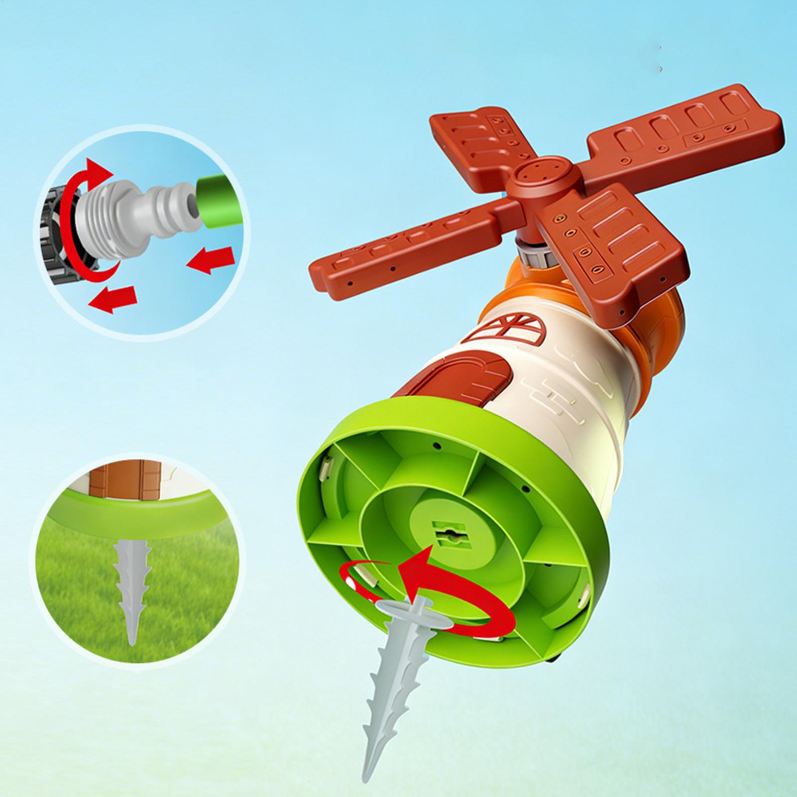 Kids Windmill Sprinkler Rotati - مراجعة Kids Outdoor Play Yard وسعره