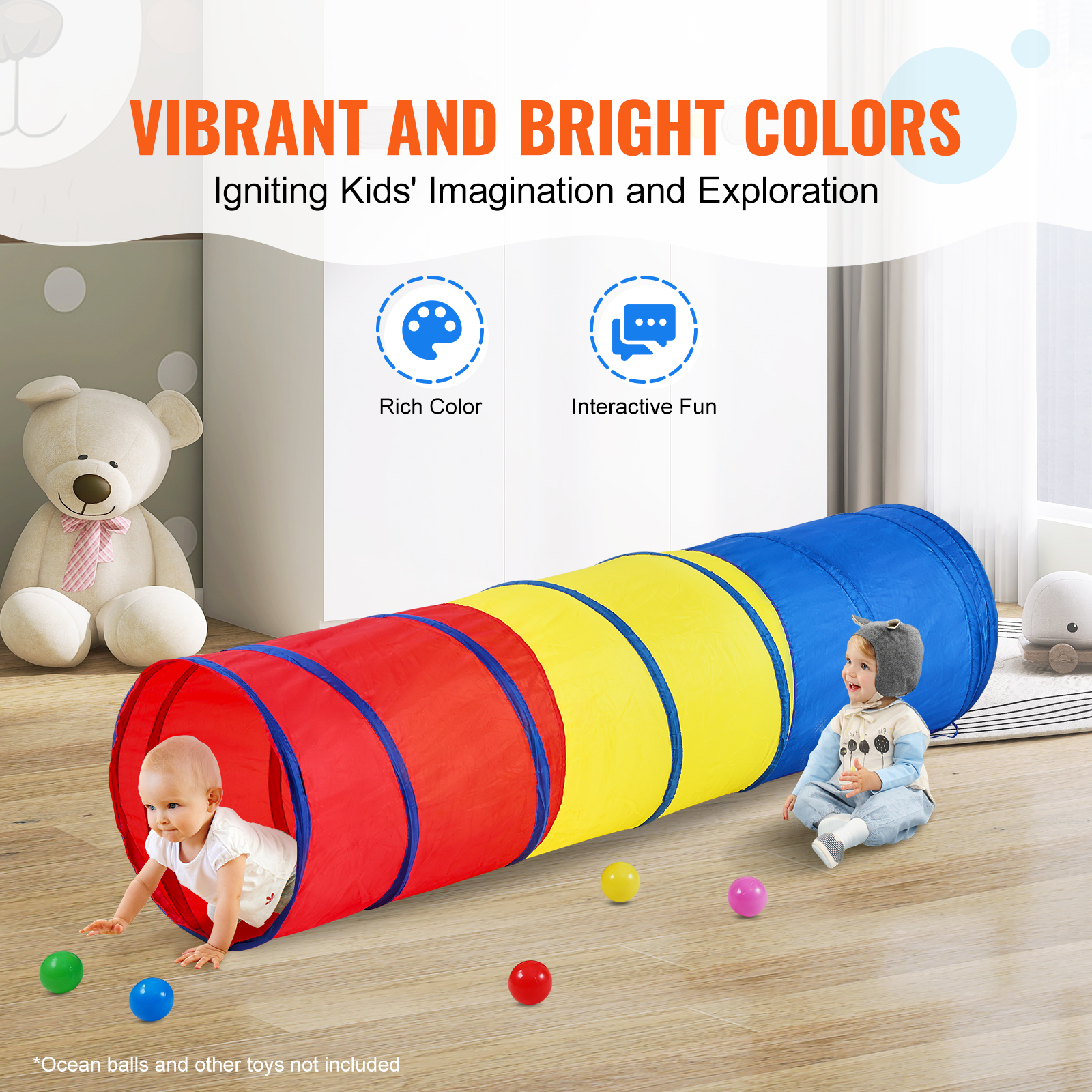VEVOR Kids Play Tunnel Tent/ C - مراجعة Kids Outdoor Wendy House وسعره