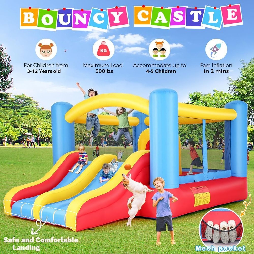 Indoor Outdoor Blow Up Bouncy, - مراجعة Kids Outdoor Wendy House وسعره