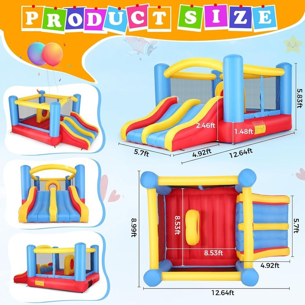 Indoor Outdoor Blow Up Bouncy, - مراجعة Kids Outdoor Wendy House وسعره