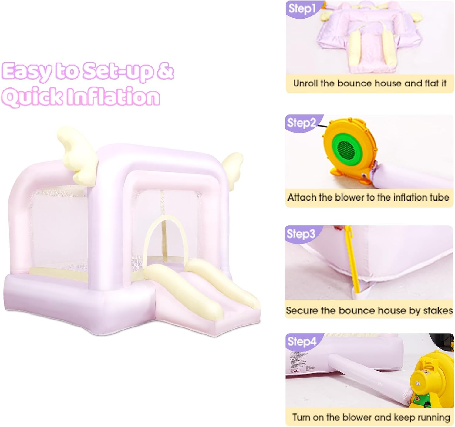 Inflatable Bouncy Castle with  - مراجعة Kids Outdoor Gifts وسعره