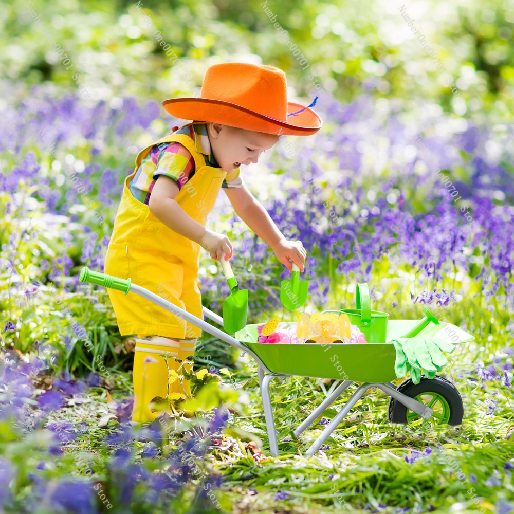 Kids Outdoor Wheelbarrow, Gree - مراجعة Kids Outdoor Activity Toys وسعره