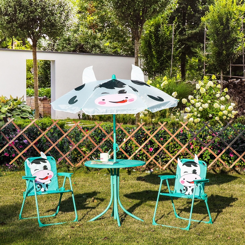 Outdoor Folding Kids Table and - مراجعة Kids Outdoor Table And Chairs With Umbrella وسعره