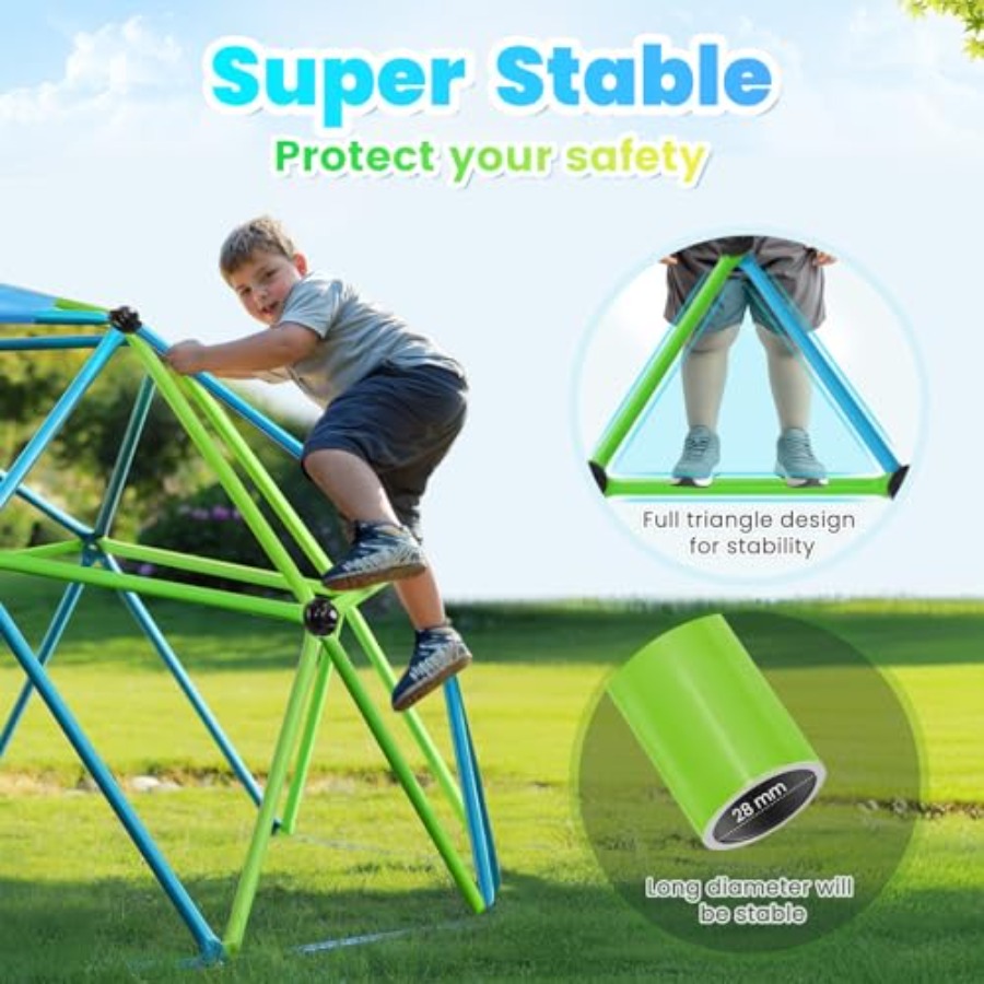 Outdoor Geometric Dome Climber - مراجعة Kids Outdoor Climber وسعره