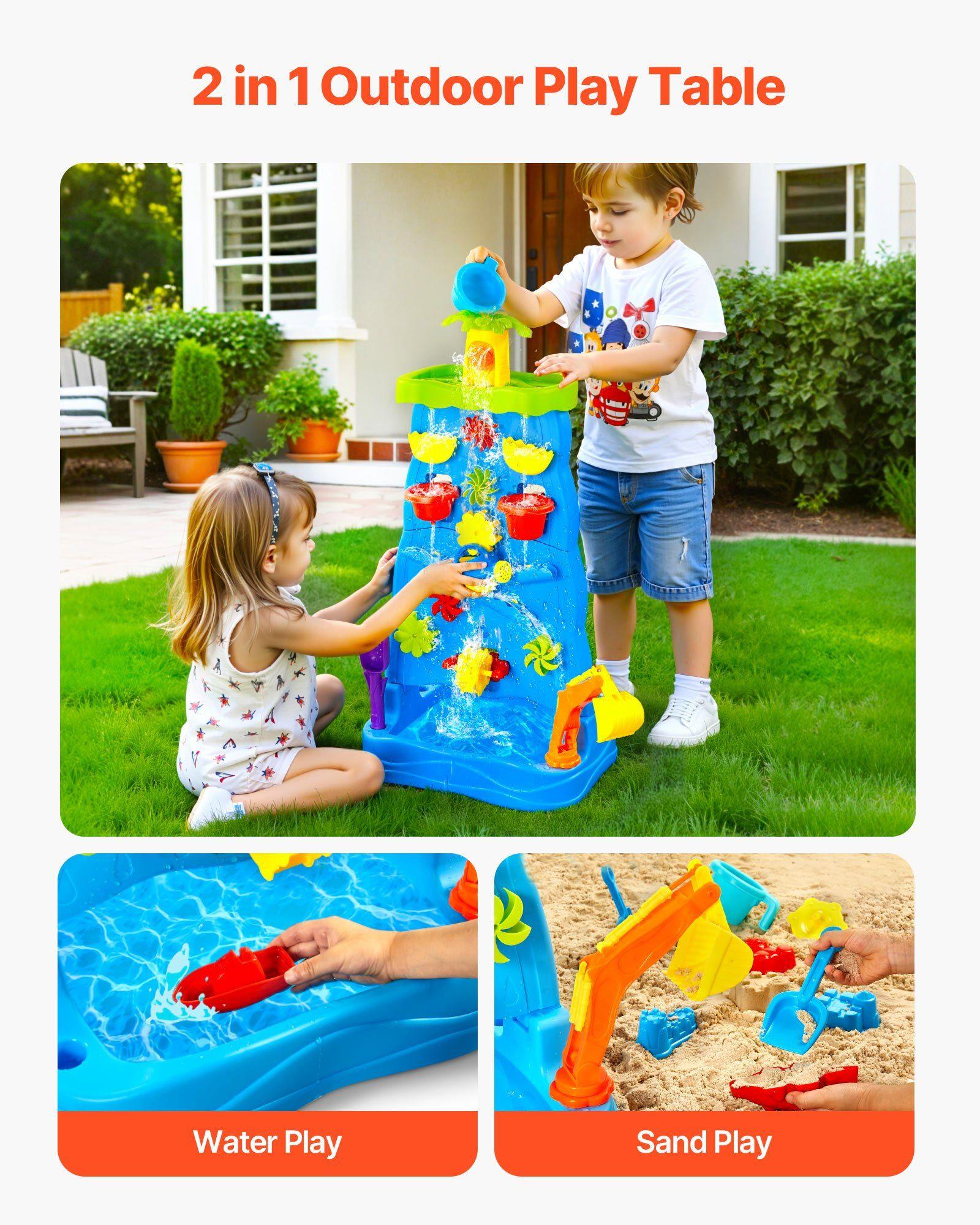 Double-Sided 44lb 8000ml Kids  - مراجعة Kids Outdoor Sensory Table وسعره