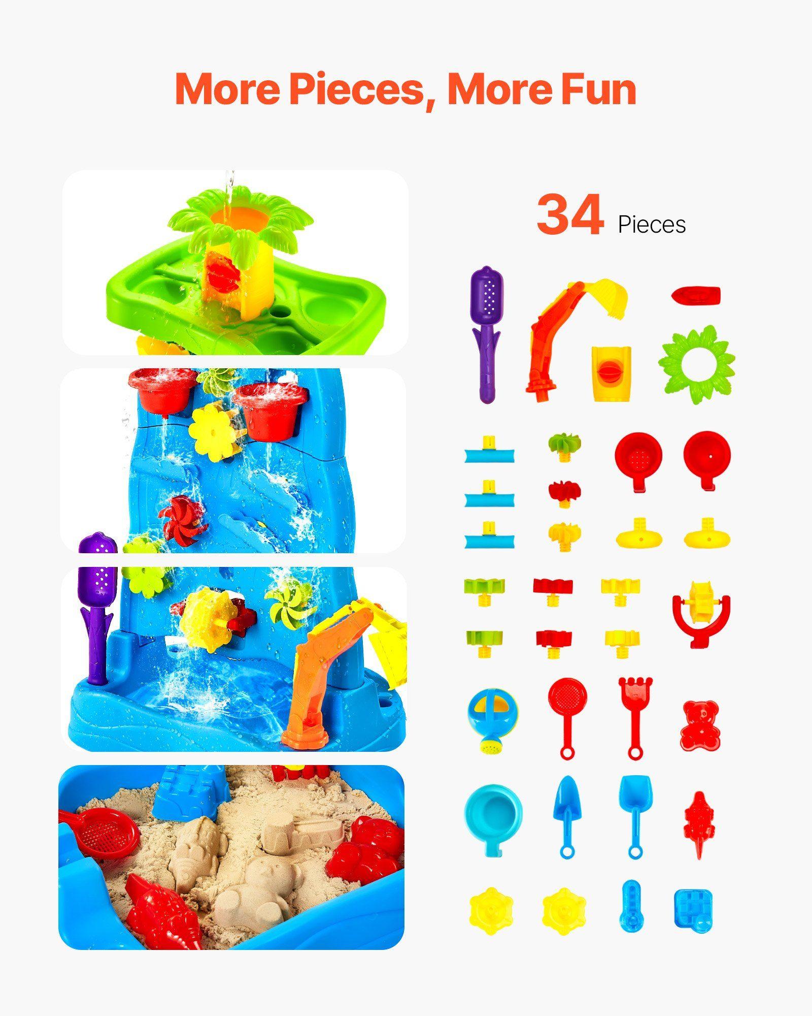 Double-Sided 44lb 8000ml Kids  - مراجعة Kids Outdoor Sensory Table وسعره