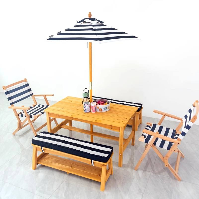 Kids Indoor Outdoor Table & Ch - مراجعة Kids Outdoor Table And Chairs With Umbrella وسعره