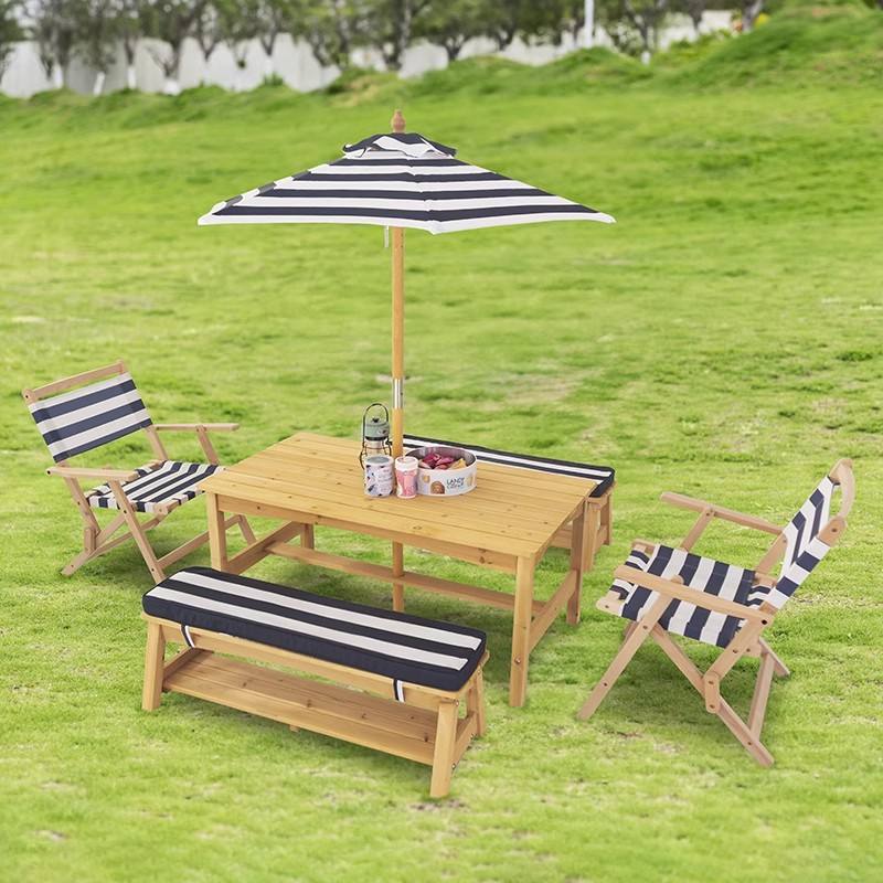 Kids Indoor Outdoor Table & Ch - مراجعة Kids Outdoor Table And Chairs With Umbrella وسعره