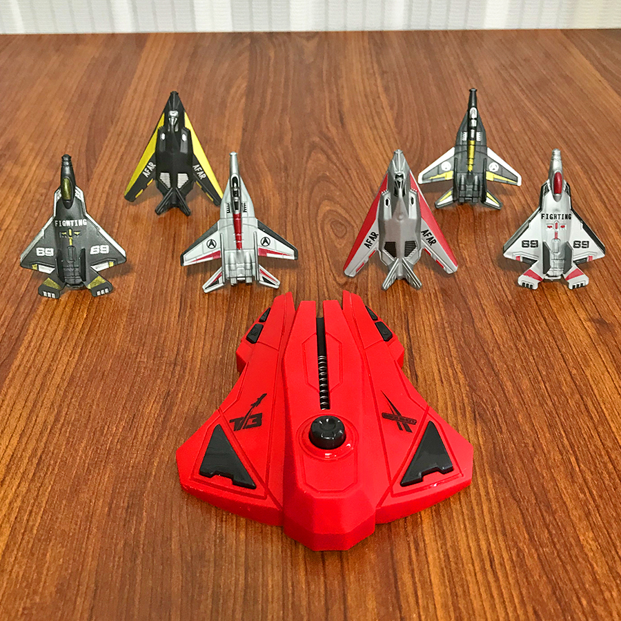 6pcs Fighter Plane Red Launche - مراجعة Kids Outdoor Activity Toys وسعره