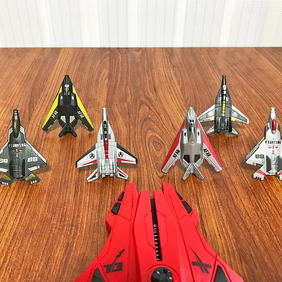 6pcs Fighter Plane Red Launche - مراجعة Kids Outdoor Activity Toys وسعره