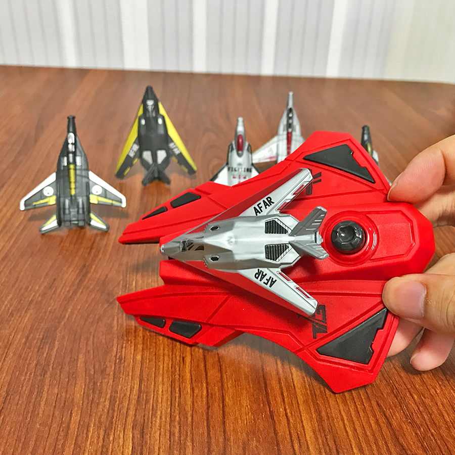 6pcs Fighter Plane Red Launche - مراجعة Kids Outdoor Activity Toys وسعره