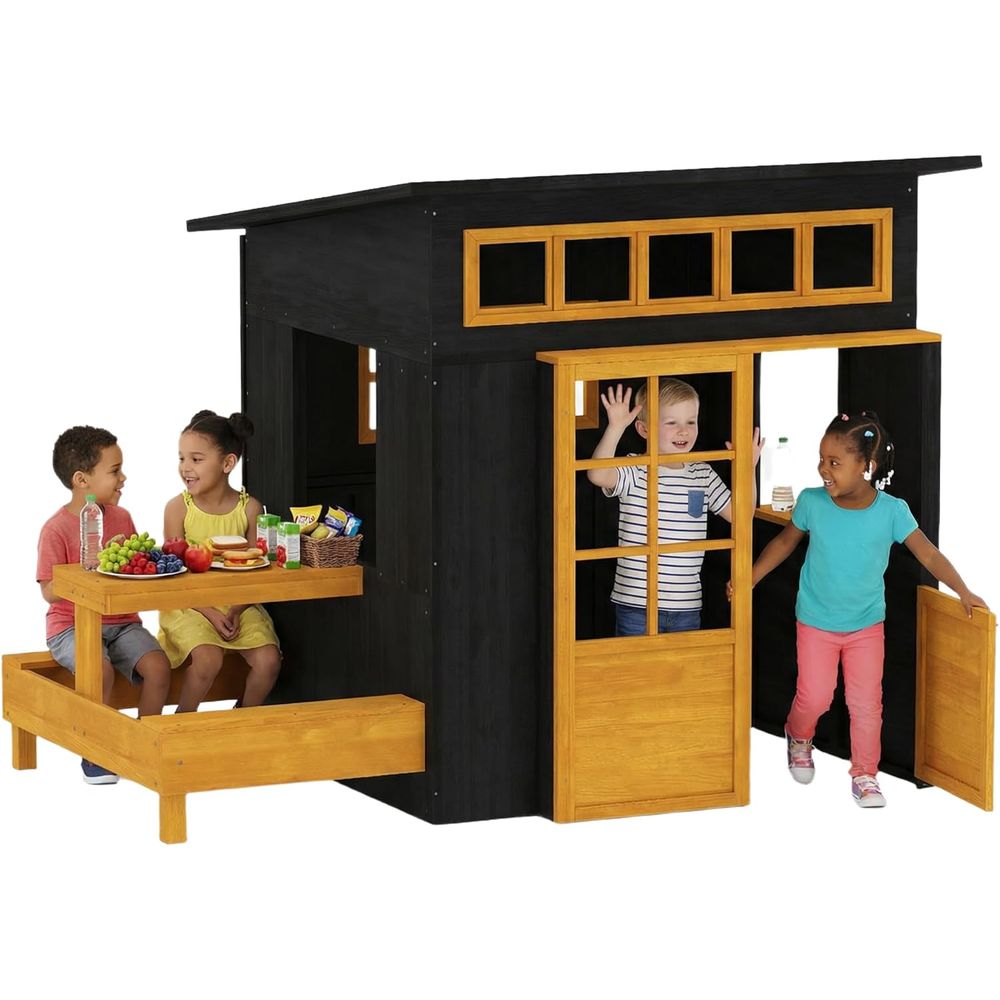 Qaba Kids Outdoor Playhouse, i - مراجعة Qaba Kids Outdoor Playhouse وسعره